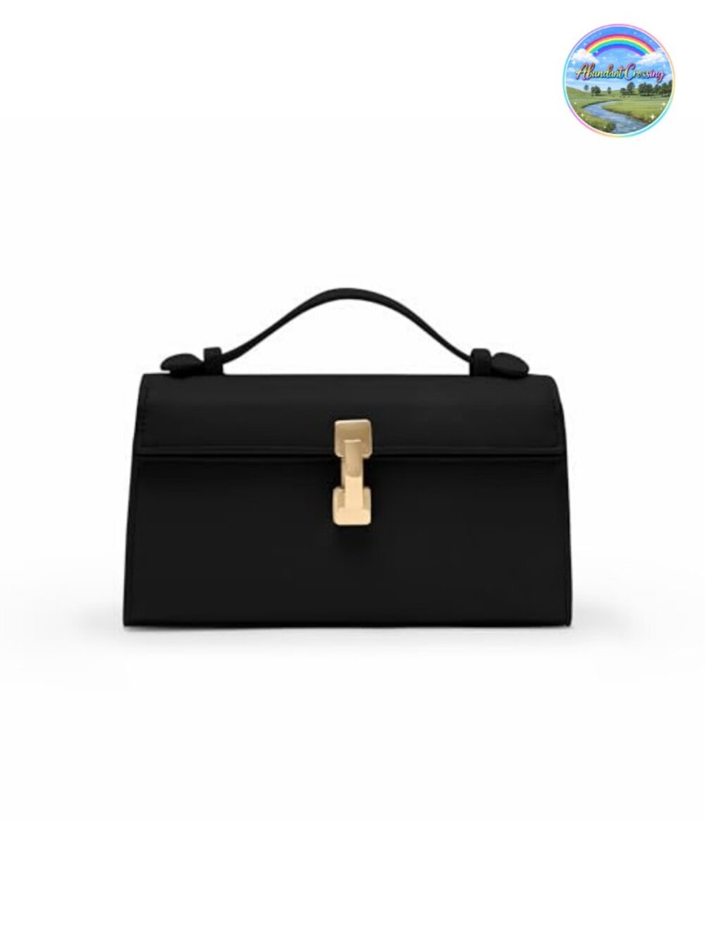 Vegan Leather Clutch Purse Small Top Handle Crossbody Evening Bag 3-in-1 Strap